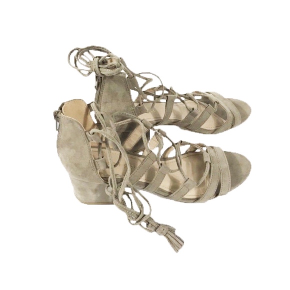 Madden Girl Gladiator Sandals Size 9M Taupe - Picture 4 of 7